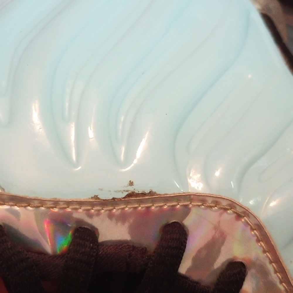 Kids Nike Little Posite One Teal Sneaker shoes - Picture 6 of 6